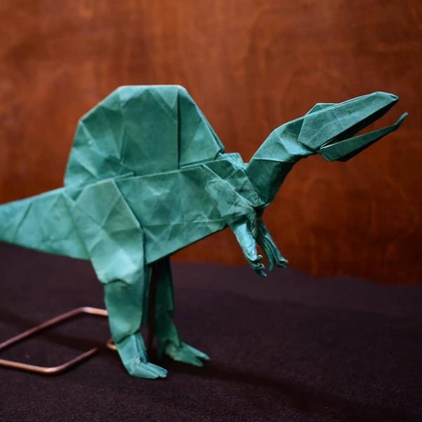 make an origami dinosaur